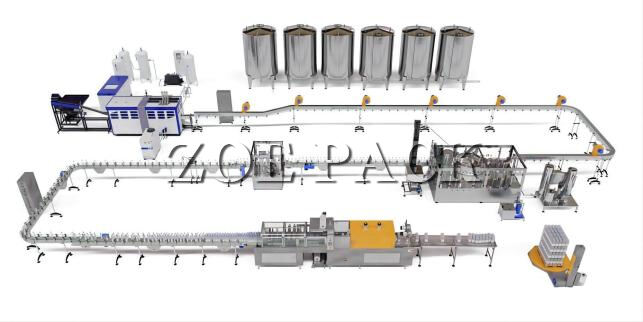 Full Automatic Complete Turnkey 5gallon Bottle Filling Machine 5 Gallon Barrel Pure Water Production Line factory