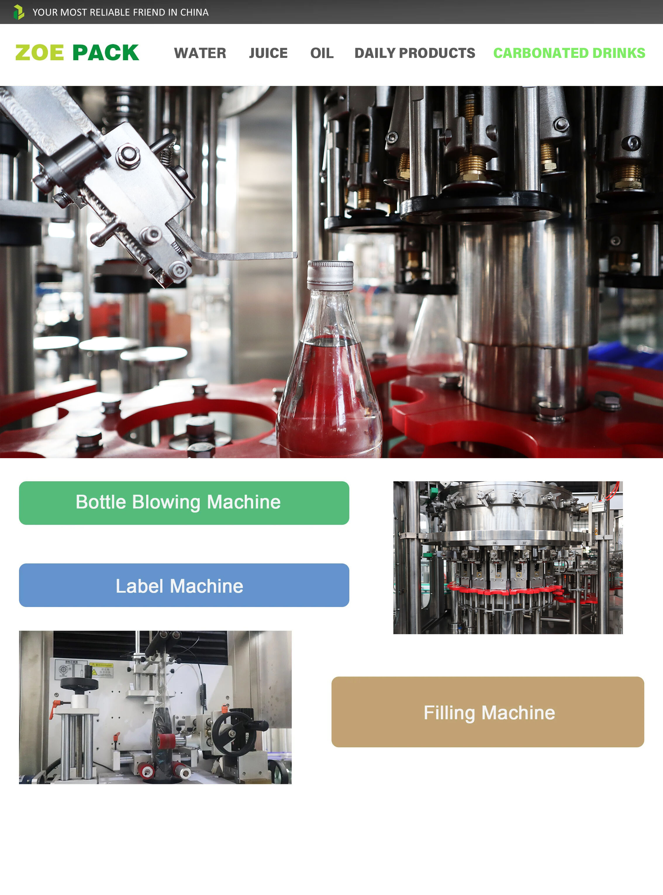 High Speed Bottling Carbonated Sport Mineral Drinking Water Filling Plant factory