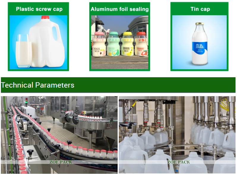 Automatic Liquid Pasteurized Milk Bottle Filling and Packaging Machine for Carbonated Drinks Beer Coconut Milk Energy Drink factory