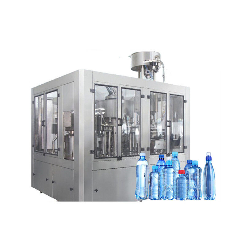 Complete Full Automatic 3 in 1 500ML 1000ML Plastic Bottle Small Business Scale Pure Mineral Water Filling Machine factory