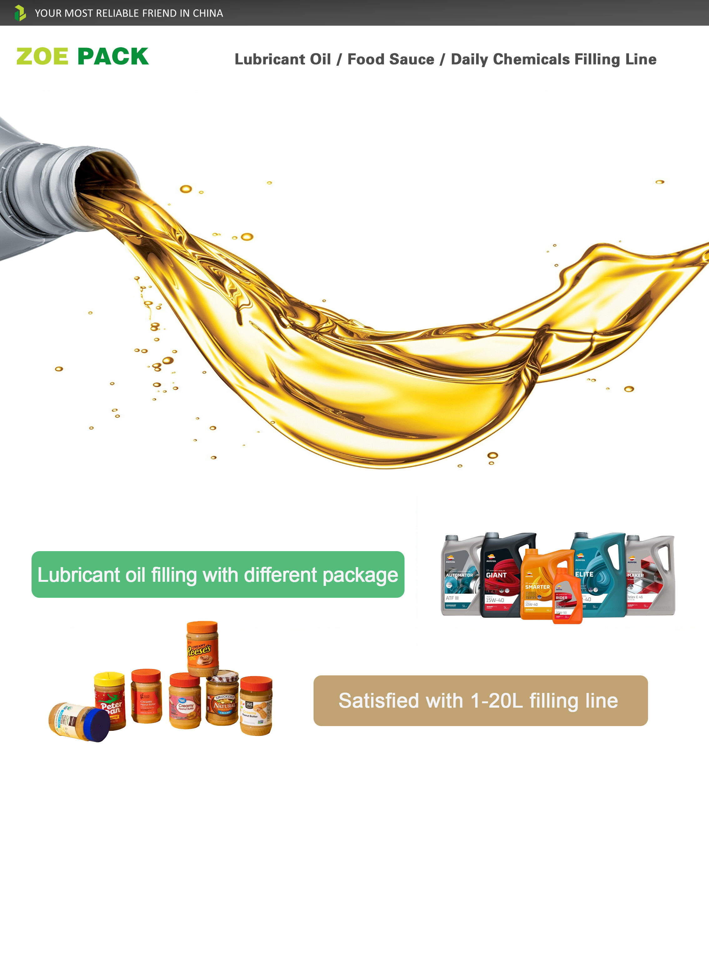 Automatic Liquid Filling Machine Lubricant/Engine/Motor Car Oil Bottling Production Line supplier
