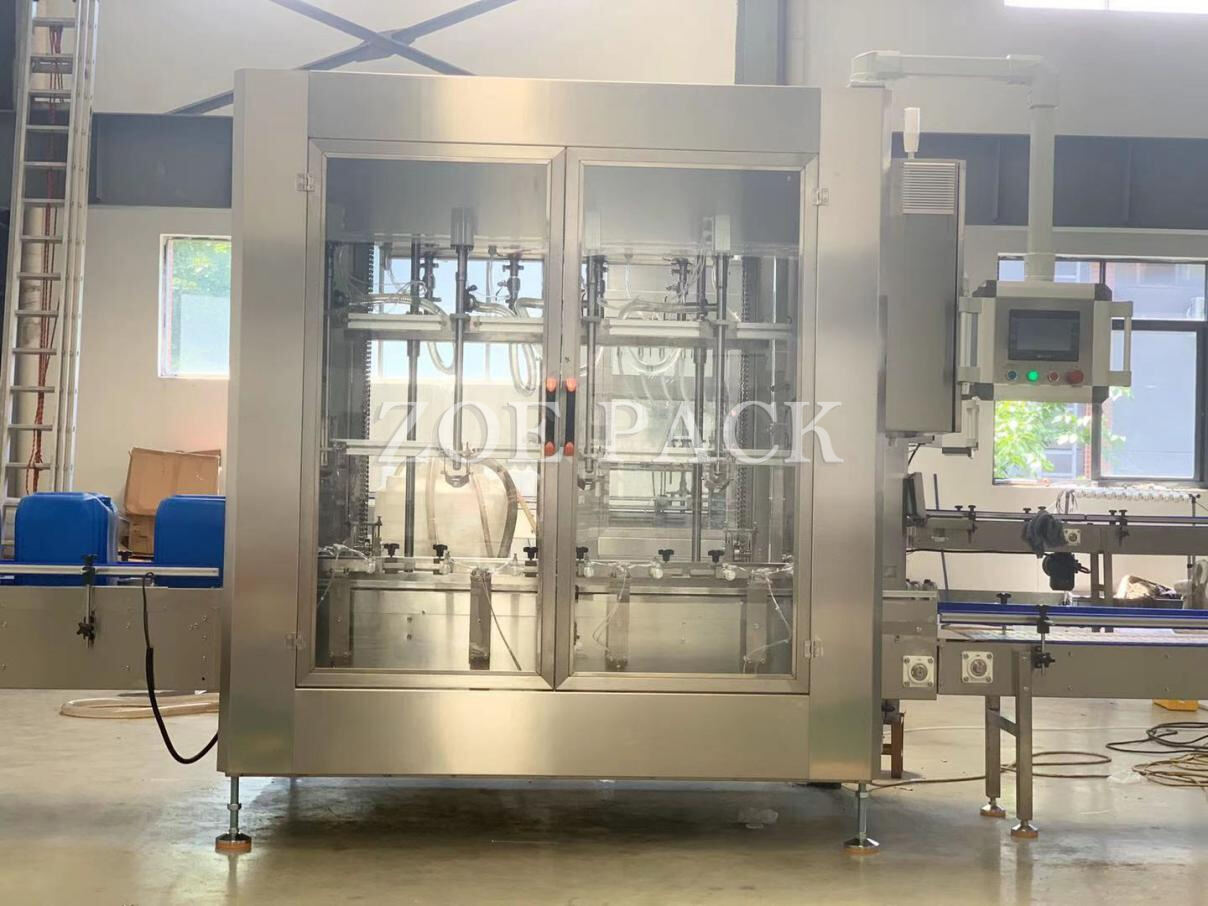 Full Automatic 6 Nozzles 20 Liter  Liquid/Engine Oil/Paint Filling Machine for Cans/Buckets/Pails details